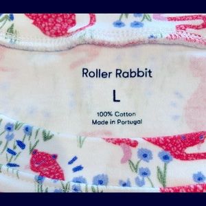 Roller Rabbit Red Leopard pajama set, size L